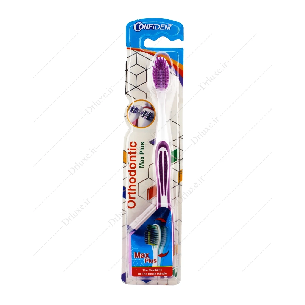 مسواک ارتودنسی مکس پلاس کانفیدنت با برس نرم